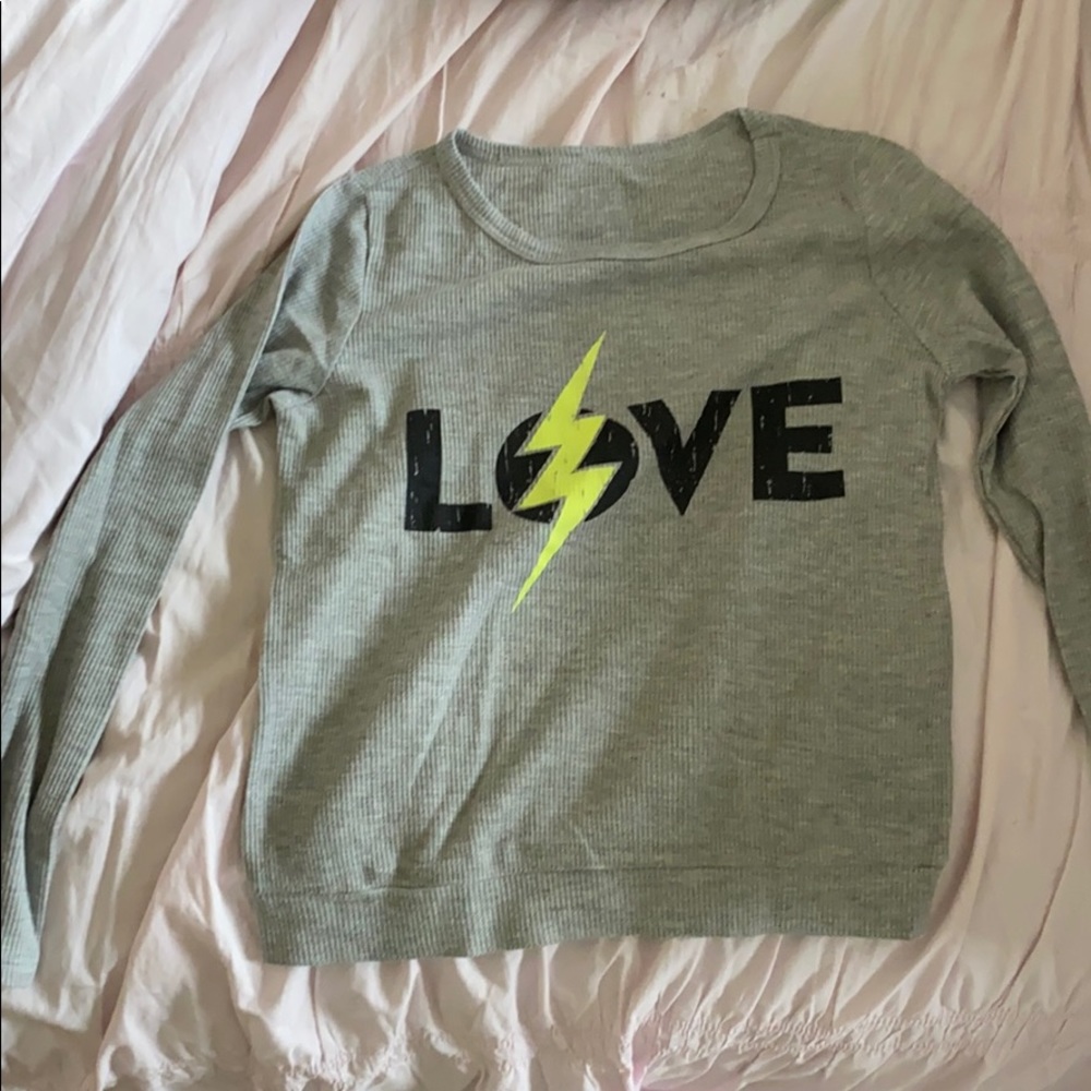 rock candy love waffle long sleeve shirt